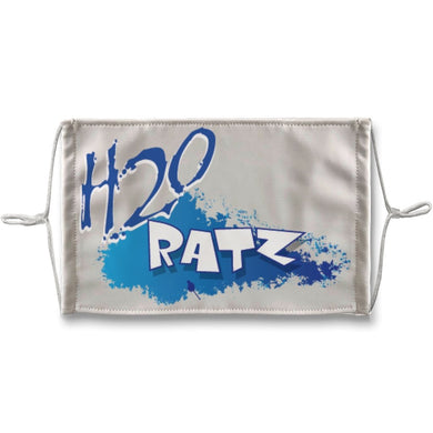 H2O Logo H2OratZ Logo Sublimation Face MaskAccessoriesAOP+H2O Logo H2OratZ Logo Sublimation Face Mask
