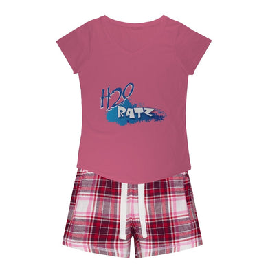 H2O Logo Girls Sleepy Tee and Flannel ShortApparelalloverprint.itH2O Logo Girls Sleepy Tee and Flannel Short