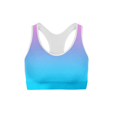 Ladies Pink Blue Ombre Sports BraH2O RatzLadies Pink Blue Ombre Sports Bra
