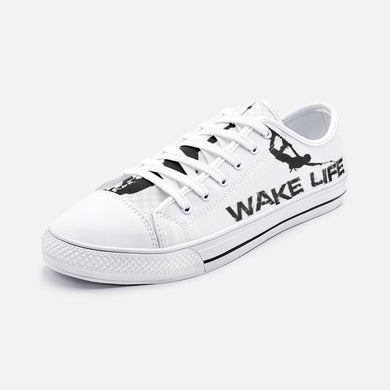 B/W H2OratZ Wake Life Unisex Low Top Canvas ShoesMen's ShoesPrinty6B/W H2OratZ Wake Life Unisex Low Top Canvas Shoes