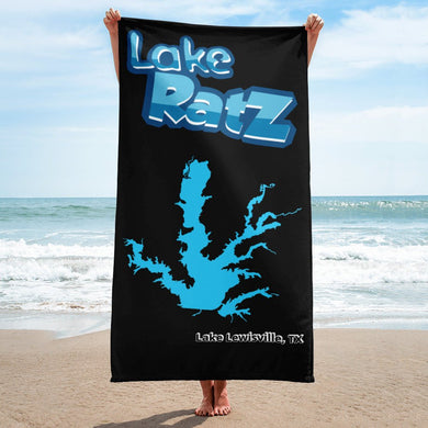 Lake RatZ Lake Lewisville Beach TowelTowelPrintfulLake RatZ Lake Lewisville Beach Towel