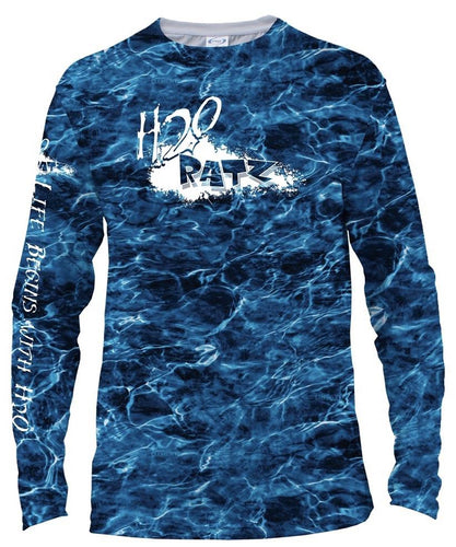 Adult Unisex H2OratZ Blue Marlin Solar Performance Long Sleeve - H2O Ratz