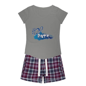 H2O Logo Girls Sleepy Tee and Flannel ShortApparelalloverprint.itH2O Logo Girls Sleepy Tee and Flannel Short