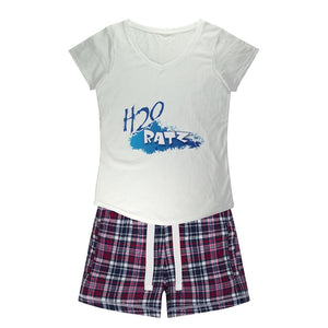 H2O Logo Girls Sleepy Tee and Flannel ShortApparelalloverprint.itH2O Logo Girls Sleepy Tee and Flannel Short