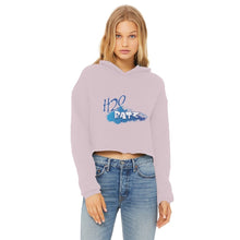Load image into Gallery viewer, H2O Logo Ladies Cropped Raw Edge HoodieApparelalloverprint.itH2O Logo Ladies Cropped Raw Edge Hoodie