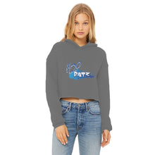 Load image into Gallery viewer, H2O Logo Ladies Cropped Raw Edge HoodieApparelalloverprint.itH2O Logo Ladies Cropped Raw Edge Hoodie