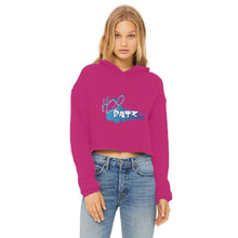 Load image into Gallery viewer, H2O Logo Ladies Cropped Raw Edge HoodieApparelalloverprint.itH2O Logo Ladies Cropped Raw Edge Hoodie