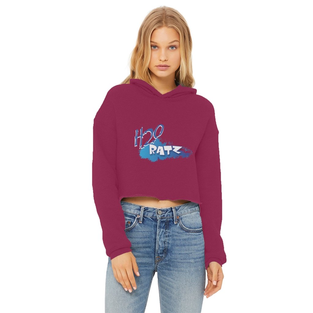 H2O Logo Ladies Cropped Raw Edge HoodieApparelalloverprint.itH2O Logo Ladies Cropped Raw Edge Hoodie