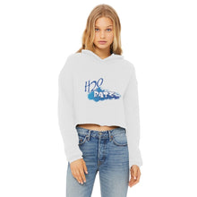 Load image into Gallery viewer, H2O Logo Ladies Cropped Raw Edge HoodieApparelalloverprint.itH2O Logo Ladies Cropped Raw Edge Hoodie