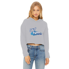 Load image into Gallery viewer, H2O Logo Ladies Cropped Raw Edge HoodieApparelalloverprint.itH2O Logo Ladies Cropped Raw Edge Hoodie