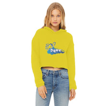 Load image into Gallery viewer, H2O Logo Ladies Cropped Raw Edge HoodieApparelalloverprint.itH2O Logo Ladies Cropped Raw Edge Hoodie
