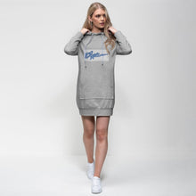 Load image into Gallery viewer, H2OratZ script logo Premium Adult Hoodie DressApparelalloverprint.itH2OratZ script logo Premium Adult Hoodie Dress