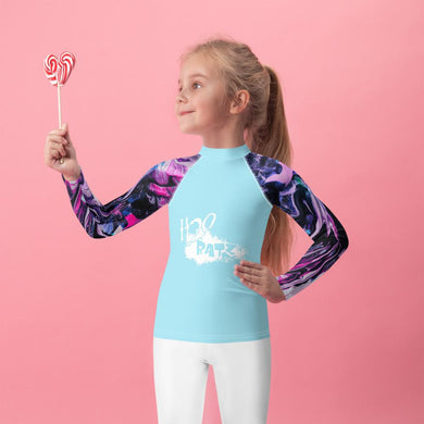 Girls Kid H2OratZ UPF Sublimated Rash Guard - USAH2O RatzGirls Kid H2OratZ UPF Sublimated Rash Guard - USA