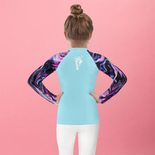 Load image into Gallery viewer, Girls Kid H2OratZ UPF Sublimated Rash Guard - USAH2O RatzGirls Kid H2OratZ UPF Sublimated Rash Guard - USA