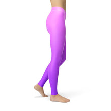 Load image into Gallery viewer, Ladies Jean Pink Purple Ombre LeggingsH2O RatzLadies Jean Pink Purple Ombre Leggings