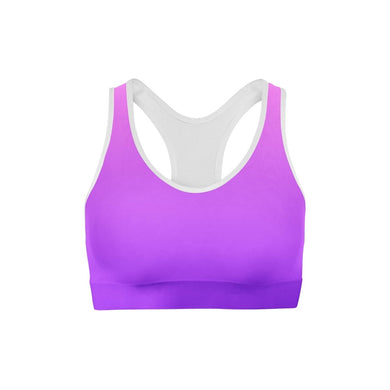 Ladies Pink Purple Ombre Sports BraH2O RatzLadies Pink Purple Ombre Sports Bra