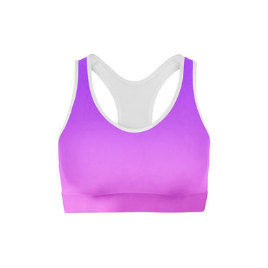 Ladies Purple Pink Ombre Sports BraH2O RatzLadies Purple Pink Ombre Sports Bra