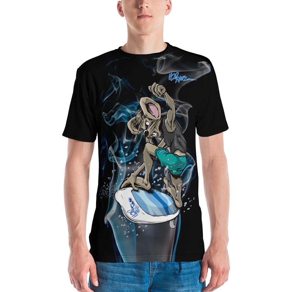 Men's Blue Smoke subCnS Black T-shirtH2O RatzMen's Blue Smoke subCnS Black T-shirt