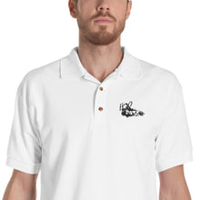 Load image into Gallery viewer, Mens H2OratZ Black Logo Embroidered Polo ShirtH2O RatzMens H2OratZ Black Logo Embroidered Polo Shirt