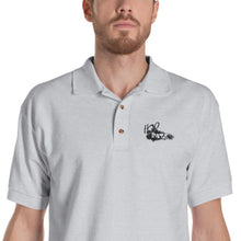 Load image into Gallery viewer, Mens H2OratZ Black Logo Embroidered Polo ShirtH2O RatzMens H2OratZ Black Logo Embroidered Polo Shirt