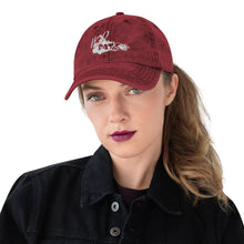 Load image into Gallery viewer, Unisex H2OratZ White Logo Vintage Cotton Twill CapH2O RatzUnisex H2OratZ White Logo Vintage Cotton Twill Cap