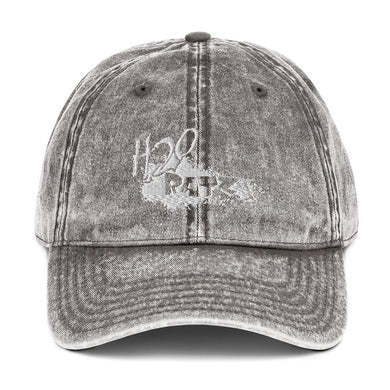 Unisex H2OratZ Dual White Logo Vintage Cotton Twill CaphatH2O RatzUnisex H2OratZ Dual White Logo Vintage Cotton Twill Cap