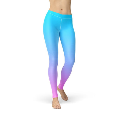 Ladies Avery Blue Pink OmbreLeggingsH2O RatzLadies Avery Blue Pink Ombre