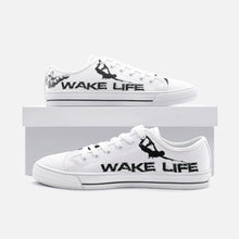 Load image into Gallery viewer, B/W H2OratZ Wake Life Unisex Low Top Canvas ShoesMen&#39;s ShoesPrinty6B/W H2OratZ Wake Life Unisex Low Top Canvas Shoes