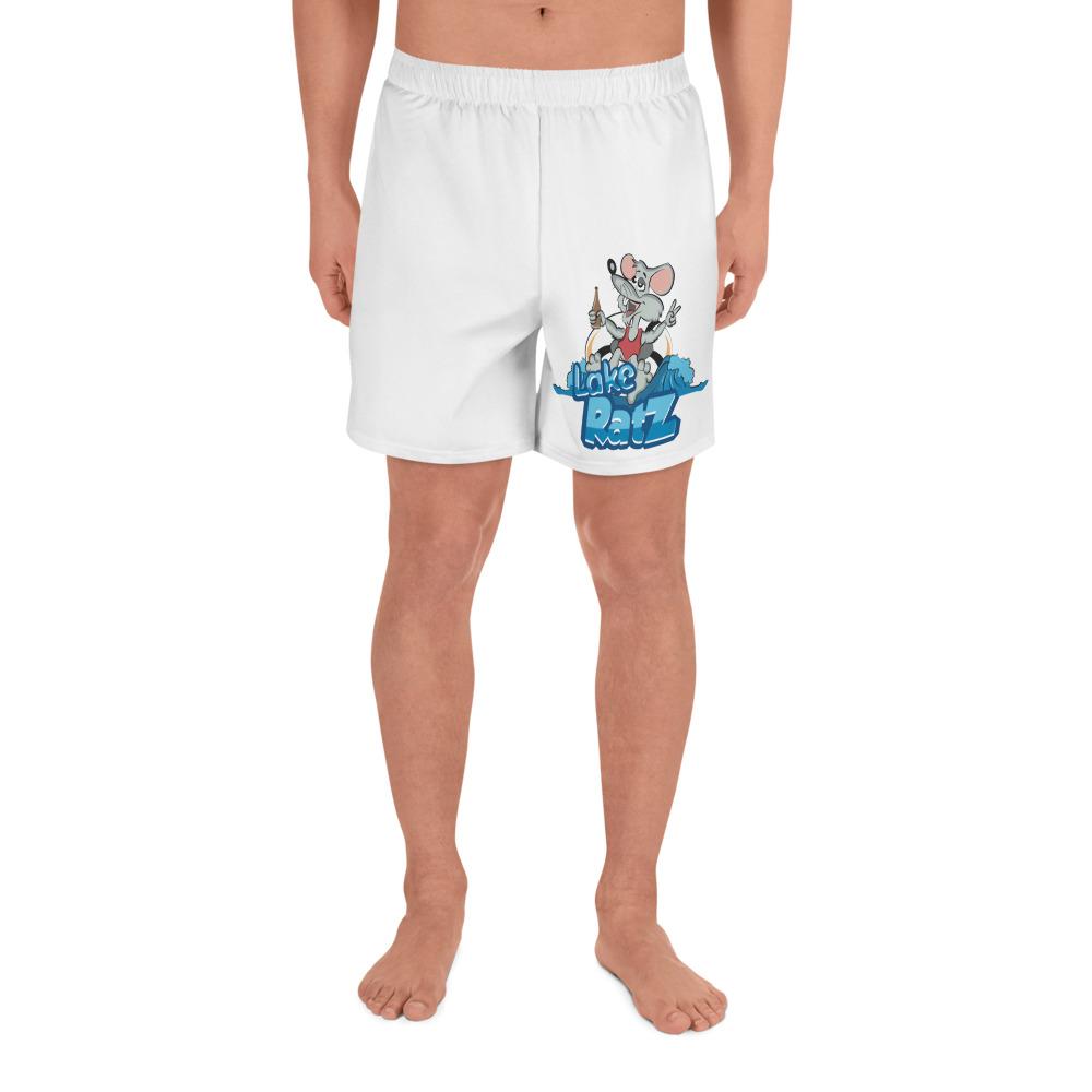 Men's White Lake RatZ Sublimated Athletic Long Shorts - H2O Ratz