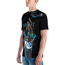 Load image into Gallery viewer, Men&#39;s Blue Smoke subCnS Black T-shirt