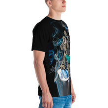 Load image into Gallery viewer, Men&#39;s Blue Smoke subCnS Black T-shirt