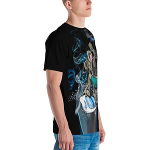 Men's Blue Smoke subCnS Black T-shirt